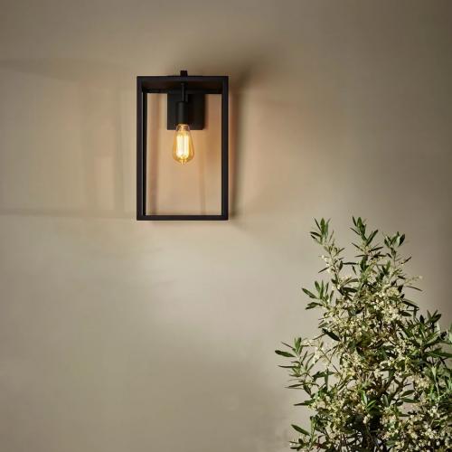 Hampton black outdoor cube light The Urban Lighting Collection